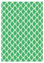 Printed Wafer Paper - Fish Scale Lime Green